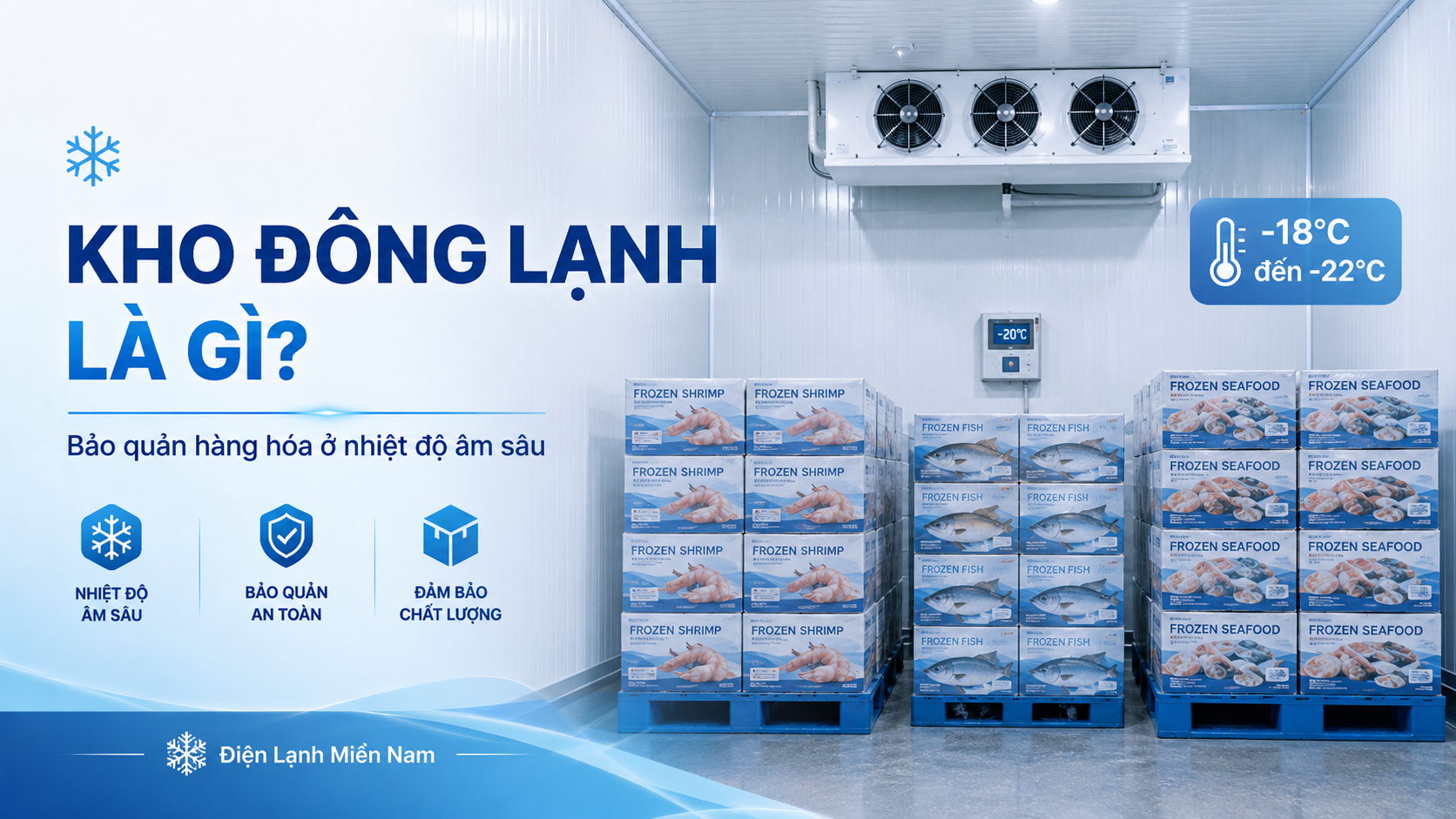 Lắp đặt kho đông lạnh chuyên nghiệp, thi công đúng kỹ thuật và vận hành ổn định