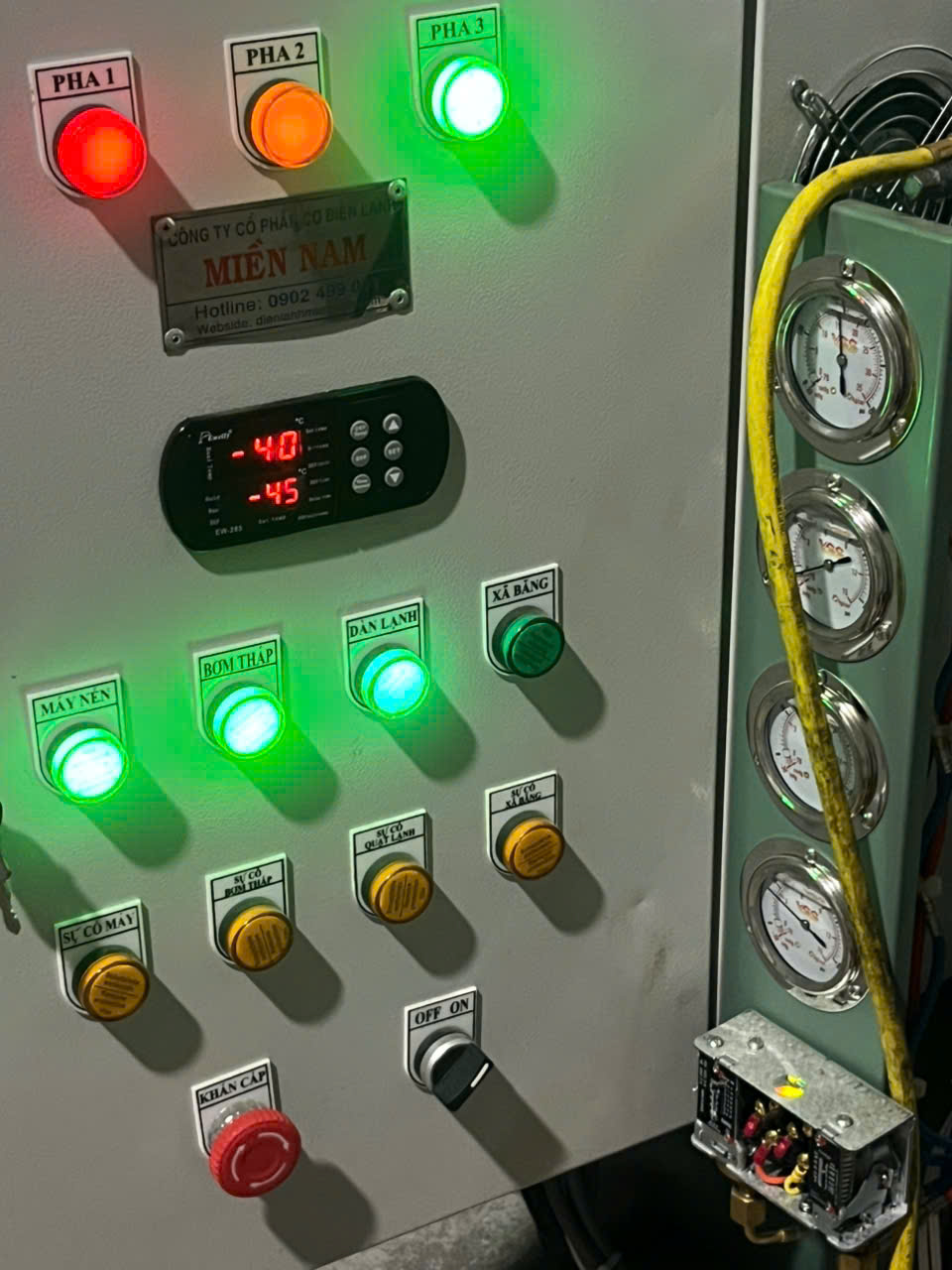 Tủ điều khiển kho lạnh