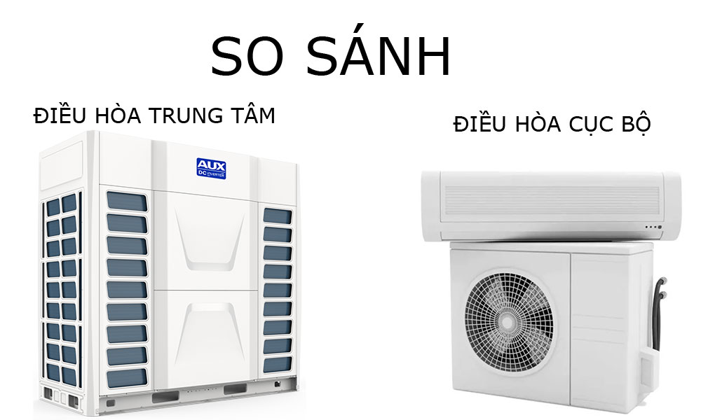 So sánh điều hòa trung tâm và điều hòa cục bộ