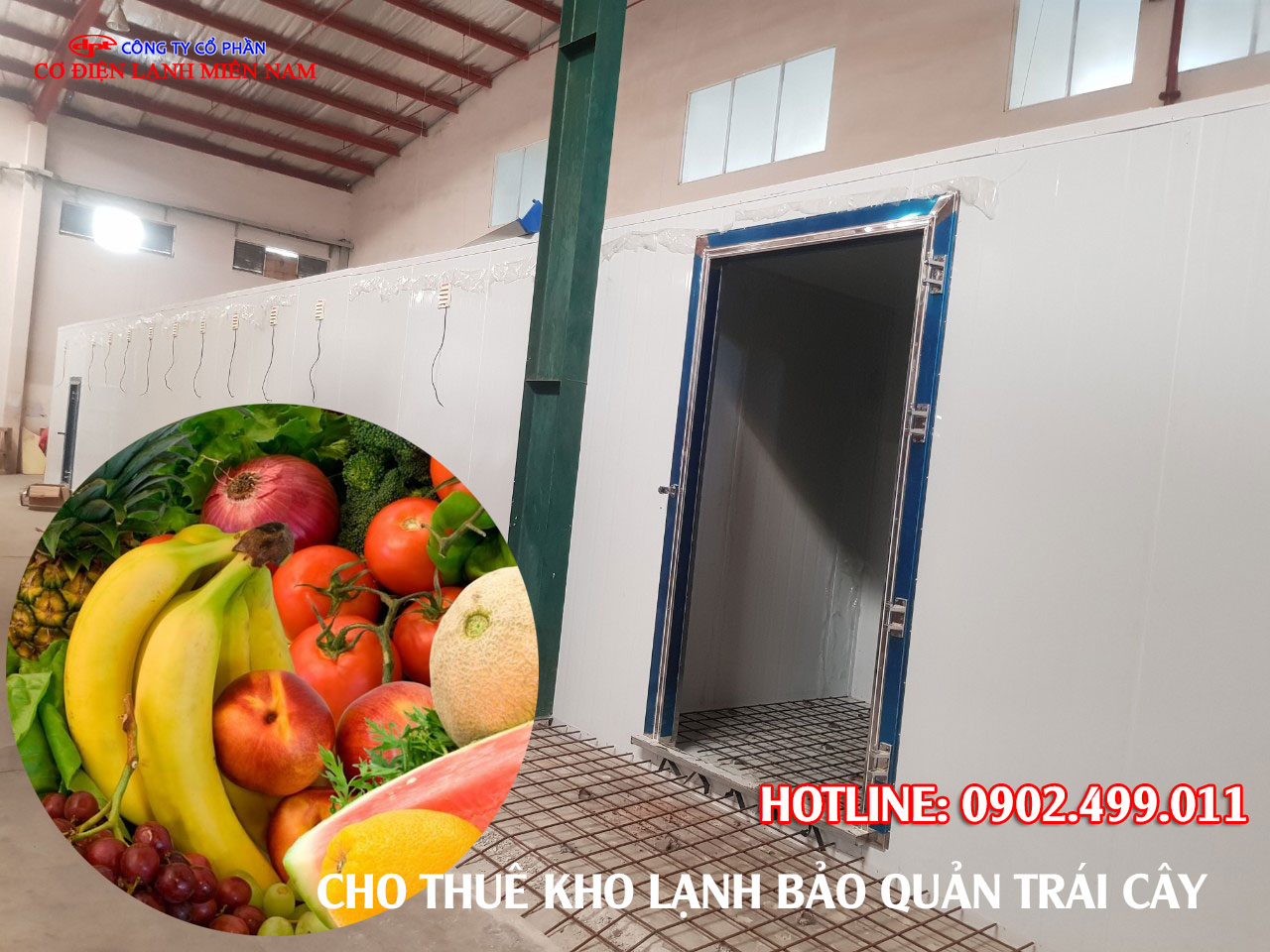 Kho lạnh đảm bảo độ tươi ngon của các loại trái cây