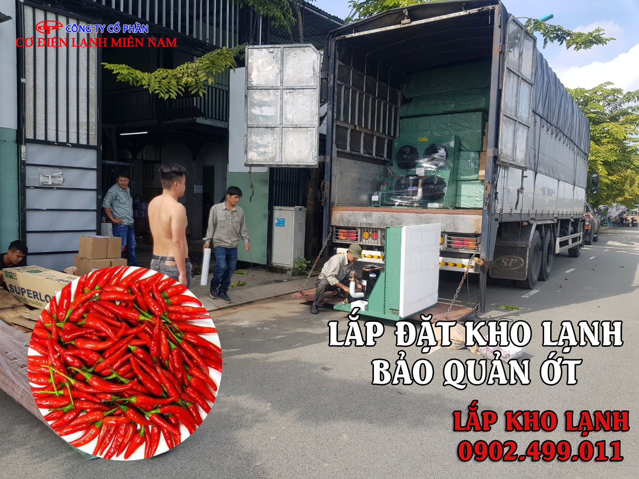 Liên hệ lắp đặt kho lạnh bảo quản Ớt: 0902.499.011