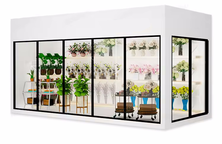 Đặc điểm của kho lạnh cửa kính trưng bày thực phẩm