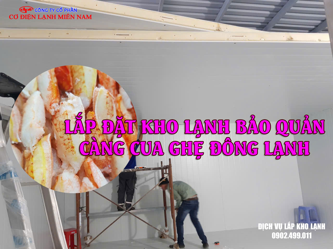 Dịch vụ Lắp đặt kho lạnh bảo quản Càng Cua Ghẹ Đông Lạnh - Hình 2