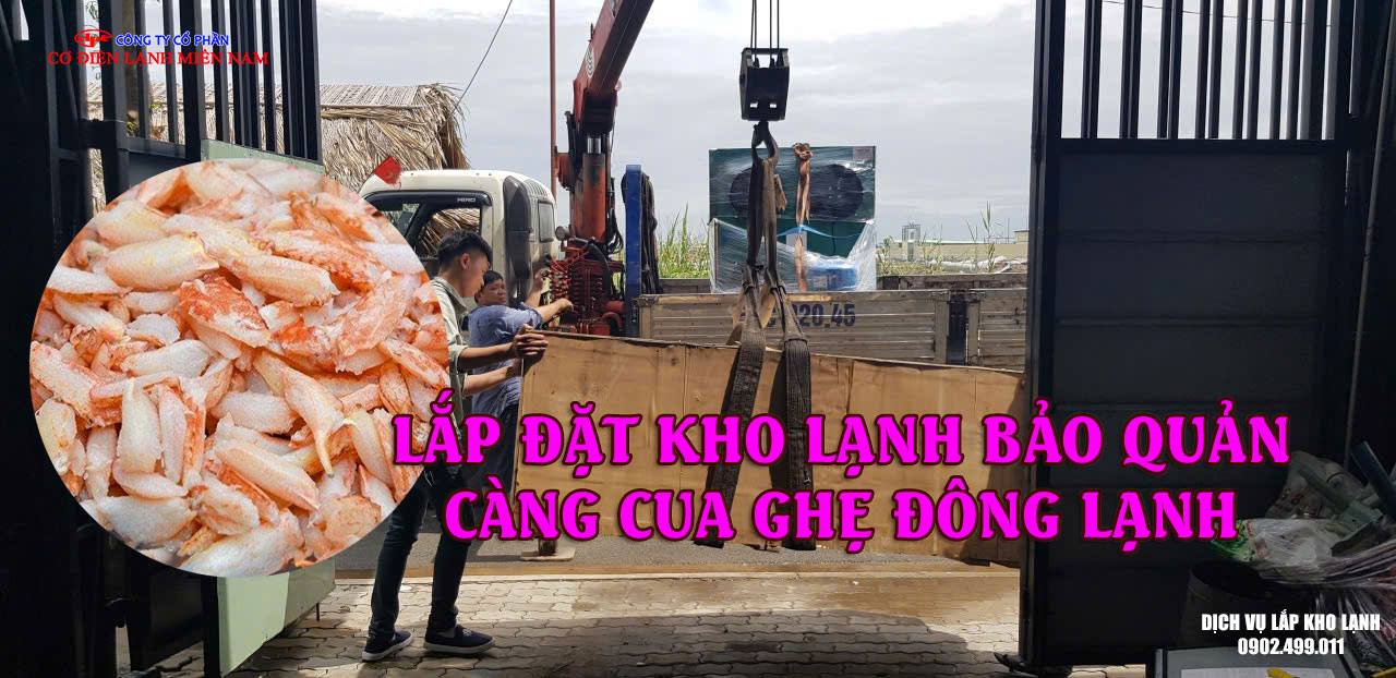 Dịch vụ Lắp đặt kho lạnh bảo quản Càng Cua Ghẹ Đông Lạnh - Hình 3