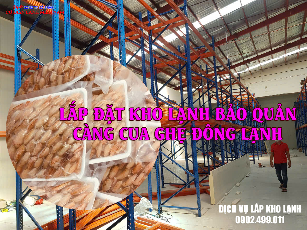 Dịch vụ Lắp đặt kho lạnh bảo quản Càng Cua Ghẹ Đông Lạnh - Hình 4