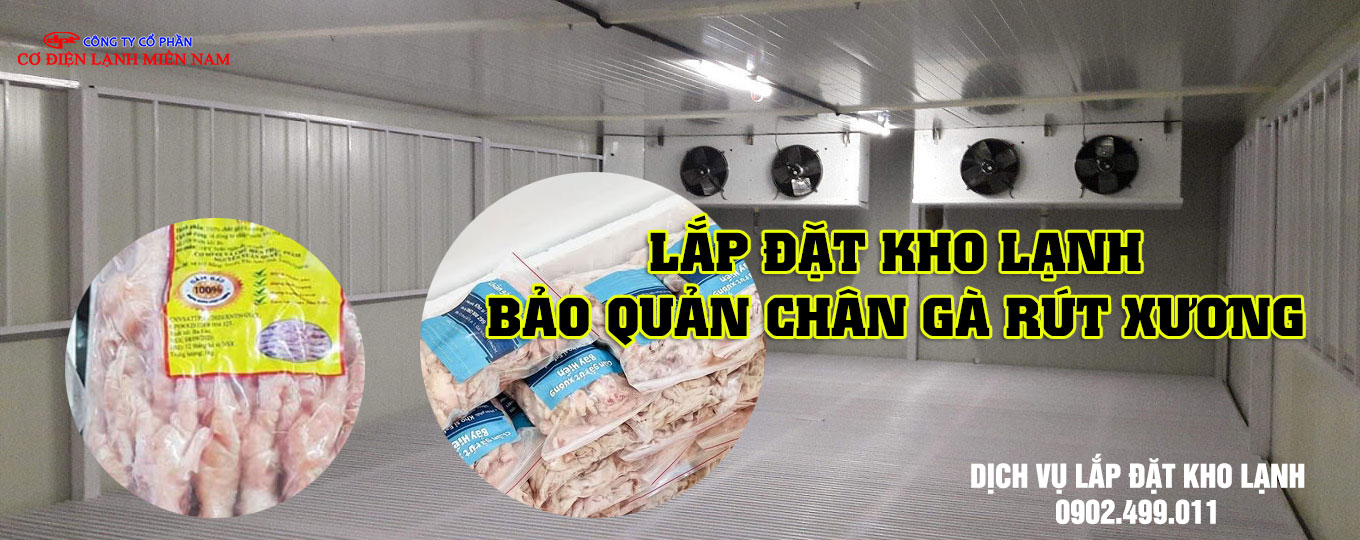 Lắp đặt kho lạnh bảo quản Chân Gà Rút Xương - Hình 2