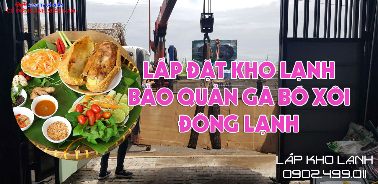Ảnh Lắp đặt kho lạnh bảo quản Gà Bó Xôi đông lạnh - Hình 4