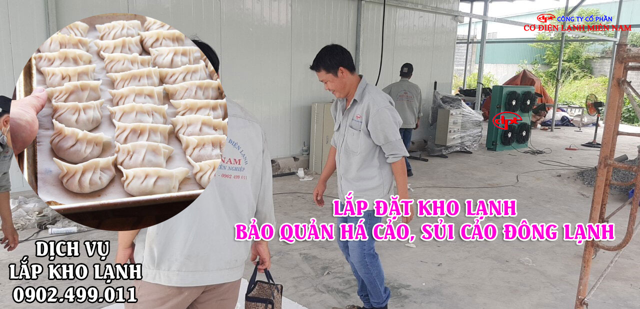 Dịch vụ Lắp đặt kho lạnh bảo quản Há Cảo, Sủi Cảo đông lạnh - Hình 2