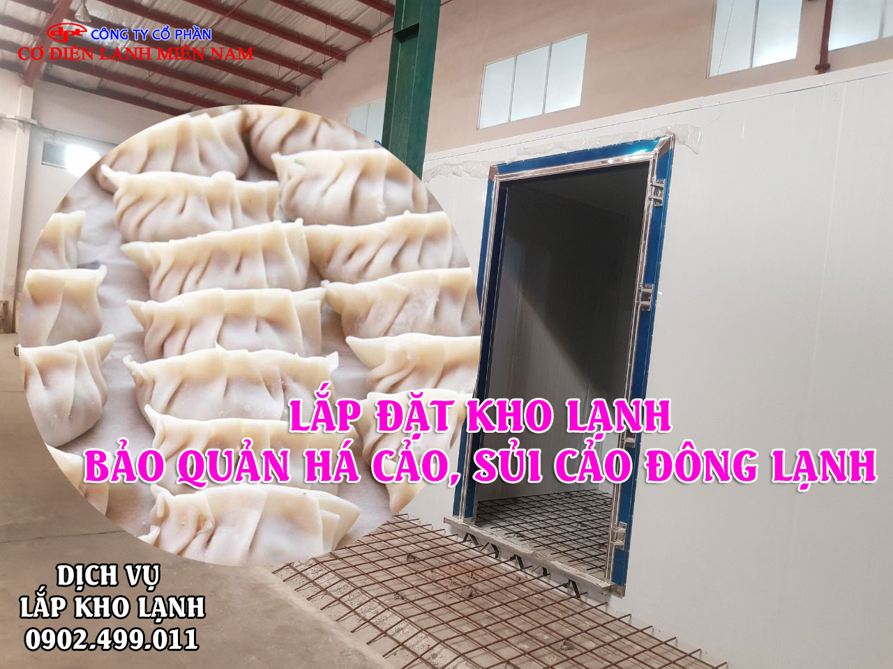 Dịch vụ Lắp đặt kho lạnh bảo quản Há Cảo, Sủi Cảo đông lạnh - Hình 4