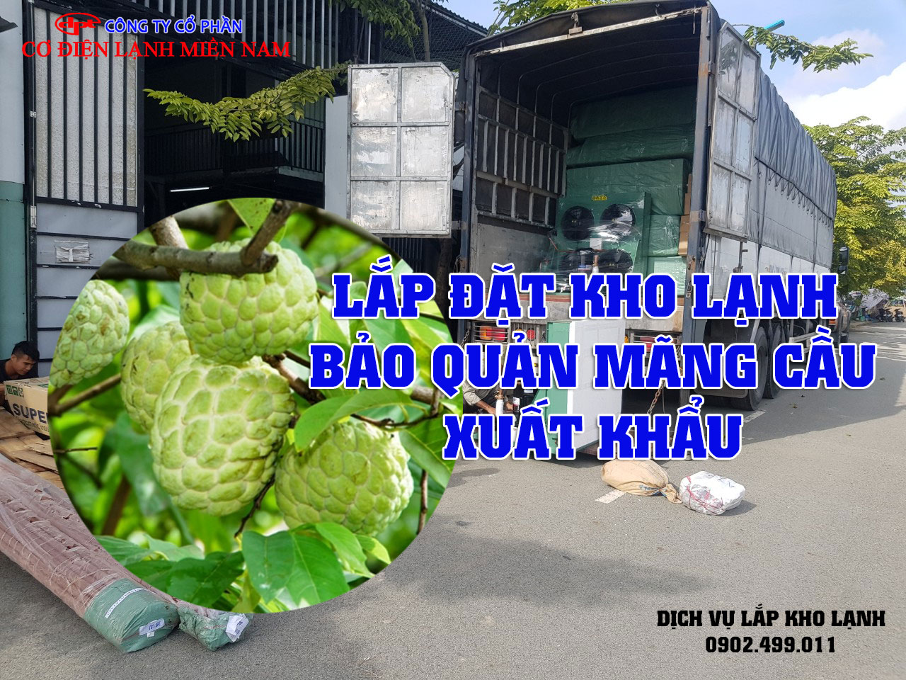 Lắp đặt kho lạnh bảo quản Mãng Cầu xuất khẩu - Hình 1