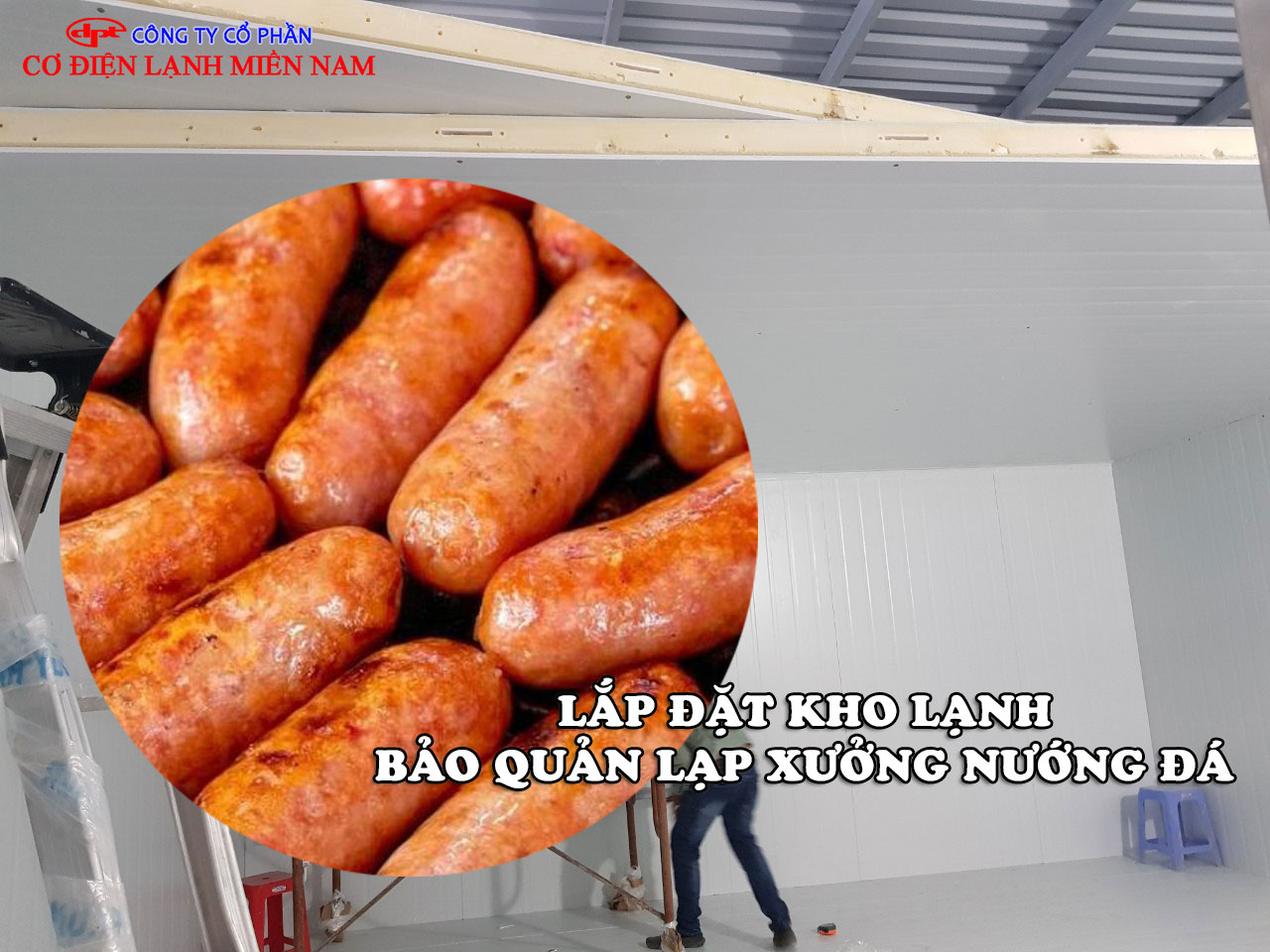 Lắp đặt kho lạnh bảo quản lạp xưởng nướng đá - Hình 4