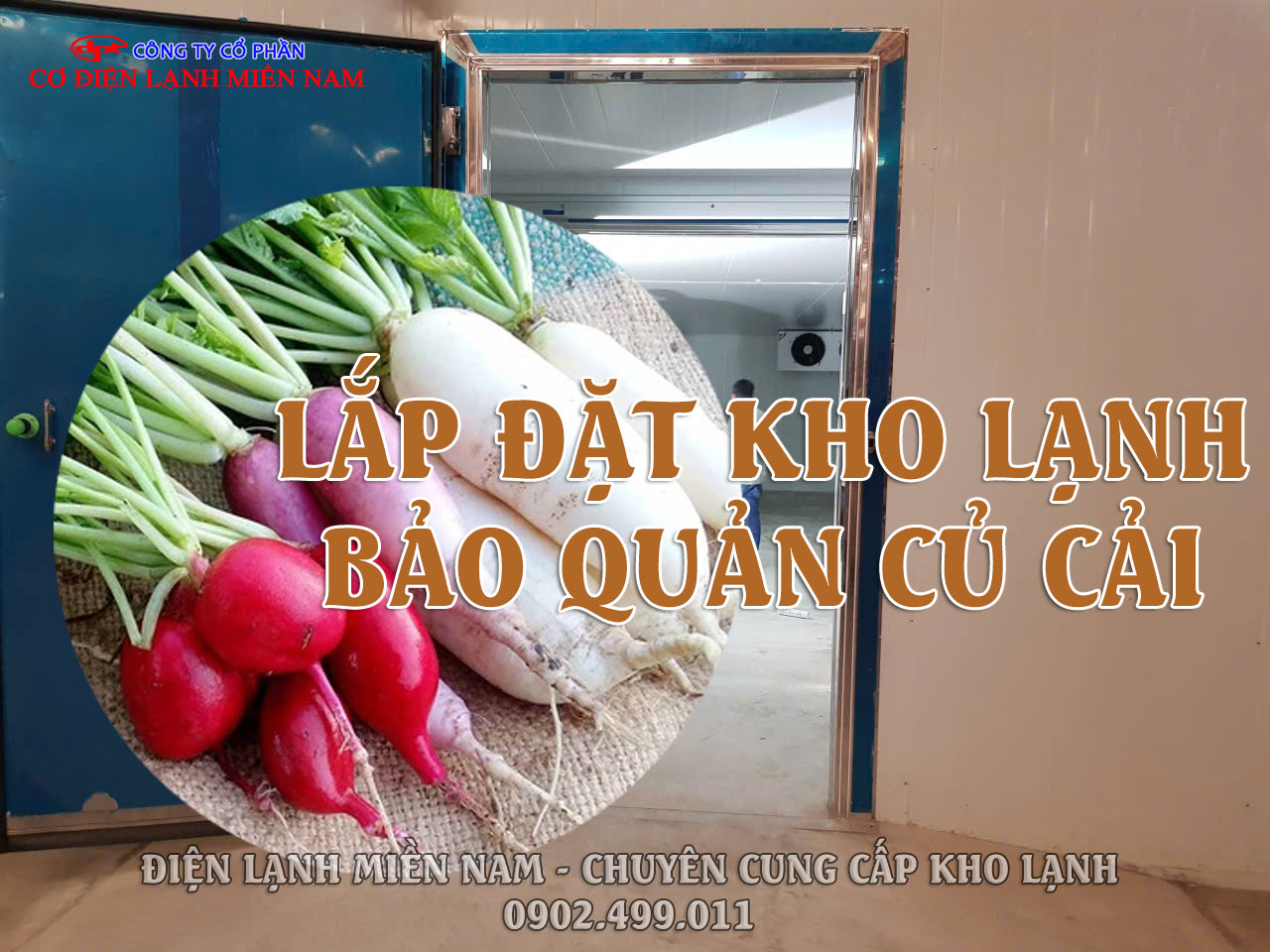 Kỹ thuật viên kiểm tra hệ thống kho lạnh