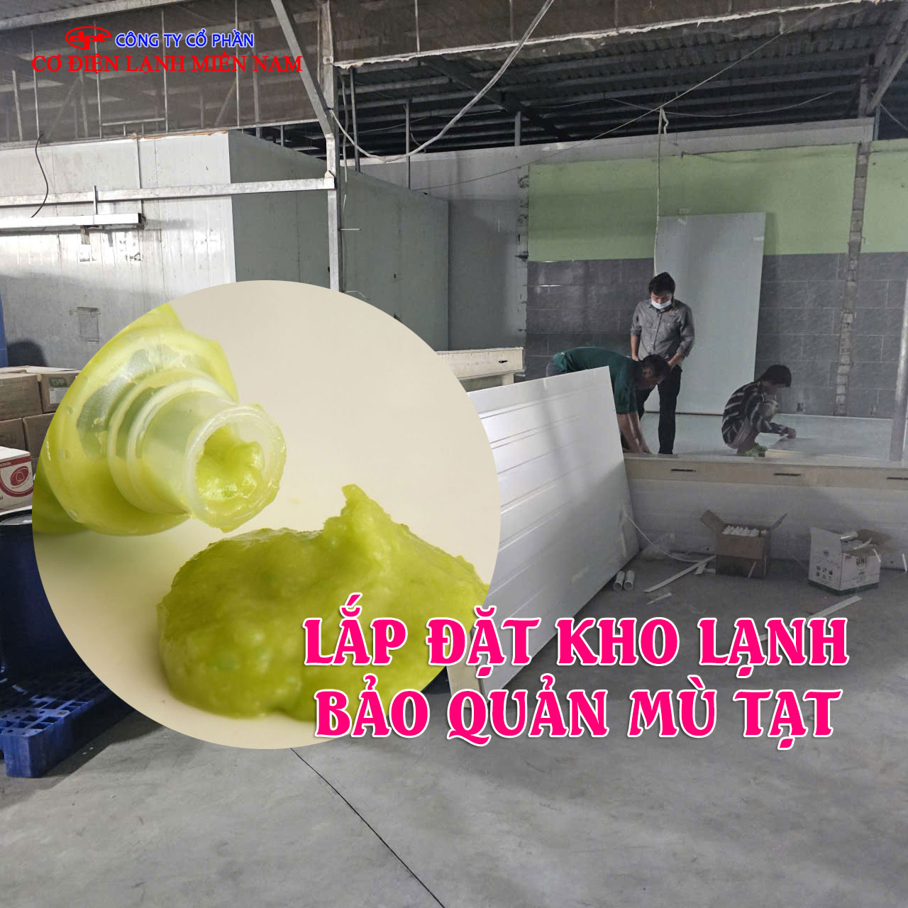 kho lạnh bảo quản mù tạt thực tế