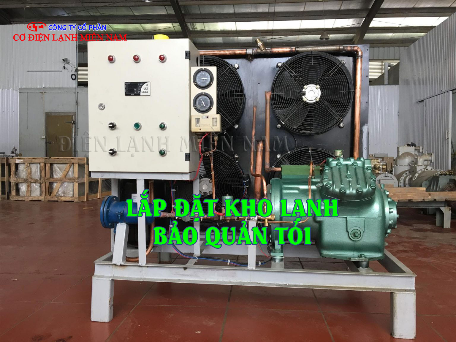 hệ thống máy nén kho lạnh bảo quản tỏi